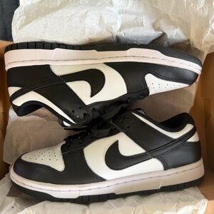 Nike dunk size 8 black and white (worn 1x)